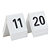 SECURIT Set de numéros de table 1 - 10 , blanc, acrylique - 2
