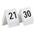 SECURIT Set de numéros de table 1 - 10 , blanc, acrylique - 3