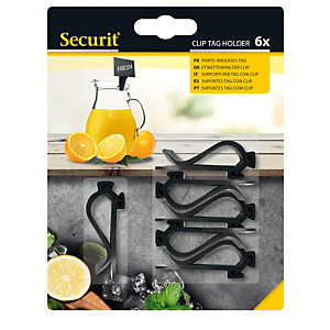 SECURIT Supporti clip per targhette - Securit - set 6 pezzi SECURIT Supporti clip per targhette - Securit - set 6 pezzi