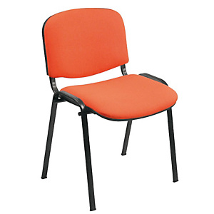 Sedia attesa impilabile, Tessuto acrilico 100%, Arancione (confezione 2 pezzi) Sedia attesa impilabile, Tessuto acrilico 100%, Arancione (confezione 2 pezzi)