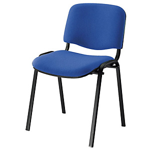 Sedia attesa impilabile, Tessuto ignifugo, Blu (confezione 2 pezzi) Sedia attesa impilabile, Tessuto ignifugo, Blu (confezione 2 pezzi)