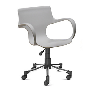 Sedia girevole Home Office Greta, Bianco Sedia girevole Home Office Greta, Bianco