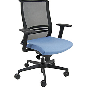 Sedia operativa ergonomica Atmosfera, Rete e Tessuto Gabriel, Azzurro Sedia operativa ergonomica Atmosfera, Rete e Tessuto Gabriel, Azzurro