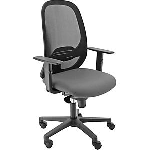 Sedia operativa ergonomica Grace con braccioli, Rete e tessuto ignifugo, Struttura nero/Tessuto antracite Sedia operativa ergonomica Grace con braccioli, Rete e tessuto ignifugo, Struttura nero/Tessuto antracite