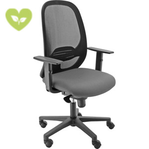 Sedia operativa ergonomica Grace con braccioli, Tessuto ignifugo Trevira, Struttura Nero/Tessuto Antracite Sedia operativa ergonomica Grace con braccioli, Tessuto ignifugo Trevira, Struttura Nero/Tessuto Antracite