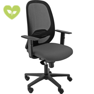 Sedia operativa ergonomica Grace con braccioli, Tessuto ignifugo Trevira, Struttura Nero/Tessuto Nero Sedia operativa ergonomica Grace con braccioli, Tessuto ignifugo Trevira, Struttura Nero/Tessuto Nero