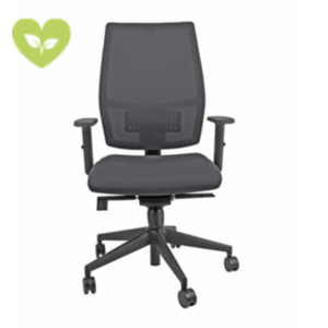 Sedia operativa ergonomica Melany con braccioli, Tessuto ignifugo Runner 3D, Grigio Scuro Sedia operativa ergonomica Melany con braccioli, Tessuto ignifugo Runner 3D, Grigio Scuro