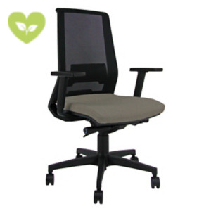 Sedia operativa ergonomica Melody Ocean con braccioli, Tessuto ignifugo Sealife in Seaqual® Yarn Tortora Sedia operativa ergonomica Melody Ocean con braccioli, Tessuto ignifugo Sealife in Seaqual® Yarn Tortora