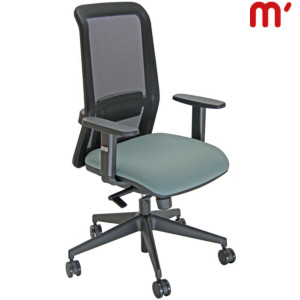 Sedia operativa ergonomica Stylish con braccioli, Tessuto ignifugo Gabriel Go-Couture, Marrone/Verde Acqua Sedia operativa ergonomica Stylish con braccioli, Tessuto ignifugo Gabriel Go-Couture, Marrone/Verde Acqua