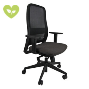 Sedia operativa ergonomica Wide con braccioli, Tessuto ignifugo Classe 1 Convert D7000 Antracite Sedia operativa ergonomica Wide con braccioli, Tessuto ignifugo Classe 1 Convert D7000 Antracite