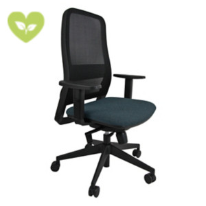 Sedia operativa ergonomica Wide con braccioli, Tessuto ignifugo Classe 1 Convert D7000 Blu Scuro Sedia operativa ergonomica Wide con braccioli, Tessuto ignifugo Classe 1 Convert D7000 Blu Scuro