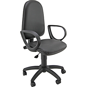 Sedia operativa Swing, Ecopelle, Nero Sedia operativa Swing, Ecopelle, Nero
