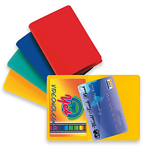 SEI ROTA Busta porta card - 5,8x8,7 cm - 2 tasche - colori assortiti