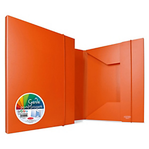 SEI ROTA Cartellina a 3 lembi con elastico GARDA, 26,2 x 35 cm, Dorso 1 cm, PP opaco, Arancione SEI ROTA Cartellina a 3 lembi con elastico GARDA, 26,2 x 35 cm, Dorso 1 cm, PP opaco, Arancione
