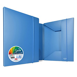 SEI ROTA Cartellina a 3 lembi con elastico GARDA, 26,2 x 35 cm, Dorso 1 cm, PP opaco, Azzurro SEI ROTA Cartellina a 3 lembi con elastico GARDA, 26,2 x 35 cm, Dorso 1 cm, PP opaco, Azzurro