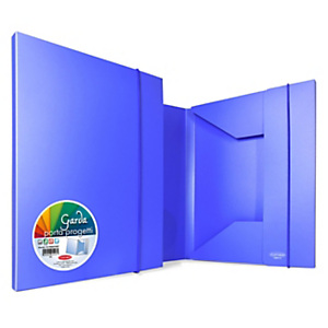 SEI ROTA Cartellina a 3 lembi con elastico GARDA, 26,2 x 35 cm, Dorso 1 cm, PP opaco, Blu SEI ROTA Cartellina a 3 lembi con elastico GARDA, 26,2 x 35 cm, Dorso 1 cm, PP opaco, Blu