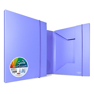 SEI ROTA Cartellina a 3 lembi con elastico GARDA, 26,2 x 35 cm, Dorso 1 cm, PP opaco, Lilla SEI ROTA Cartellina a 3 lembi con elastico GARDA, 26,2 x 35 cm, Dorso 1 cm, PP opaco, Lilla