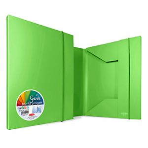 SEI ROTA Cartellina a 3 lembi con elastico GARDA, 26,2 x 35 cm, Dorso 1 cm, PP opaco, Verde Chiaro SEI ROTA Cartellina a 3 lembi con elastico GARDA, 26,2 x 35 cm, Dorso 1 cm, PP opaco, Verde Chiaro
