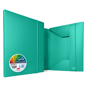 SEI ROTA Cartellina a 3 lembi con elastico GARDA, 26,2 x 35 cm, Dorso 1 cm, PP opaco, Verde SEI ROTA Cartellina a 3 lembi con elastico GARDA, 26,2 x 35 cm, Dorso 1 cm, PP opaco, Verde