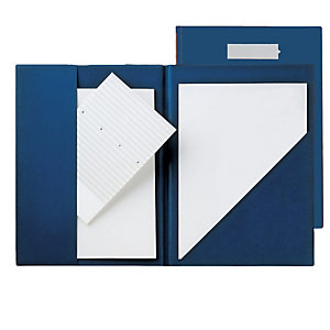 SEI ROTA Portablocco con tasche Compla 71 - blu - 23 x 33cm