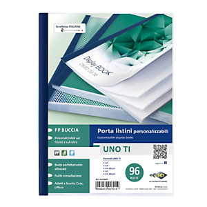 SEI ROTA Portalistini personalizzabile Uno TI - 15x21 cm - 96 buste - blu - Sei Rota SEI ROTA Portalistini personalizzabile Uno TI - 15x21 cm - 96 buste - blu - Sei Rota