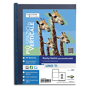 SEI ROTA Portalistini personalizzabile Uno TI - 25x35 cm - 24 buste - blu - Sei Rota SEI ROTA Portalistini personalizzabile Uno TI - 25x35 cm - 24 buste - blu - Sei Rota