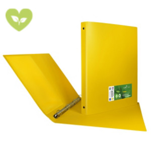 SEI ROTA Raccoglitore ad anelli TERRA 17, A4, 4 anelli, Dorso 2,5 cm, PP riciclato, Giallo SEI ROTA Raccoglitore ad anelli TERRA 17, A4, 4 anelli, Dorso 2,5 cm, PP riciclato, Giallo