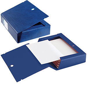 SEI ROTA Scatola archivio Scatto - dorso 12 cm - 25 x 35 cm - blu