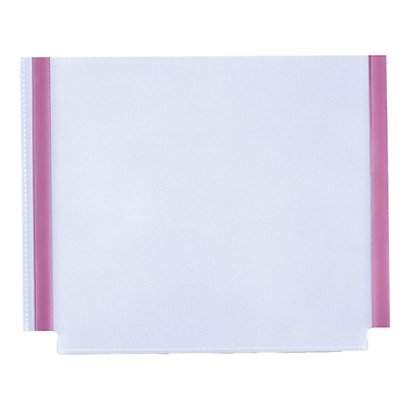 SEI ROTA Tasche GS adesive con soffietto - PVC - 22x18 cm - trasparente  - conf. 10 pezzi - 1