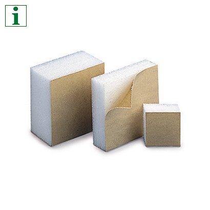 Self-adhesive foam blocks, 100x100x50mm, pack of 240 - 1