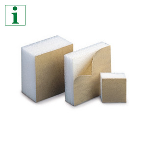 Self-adhesive foam blocks