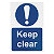 Self-adhesive sign, Fire Action Advice - 2