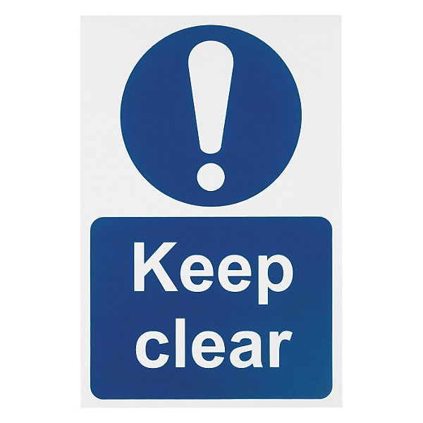 Self-adhesive sign, Fire Exit Keep Clear - 2