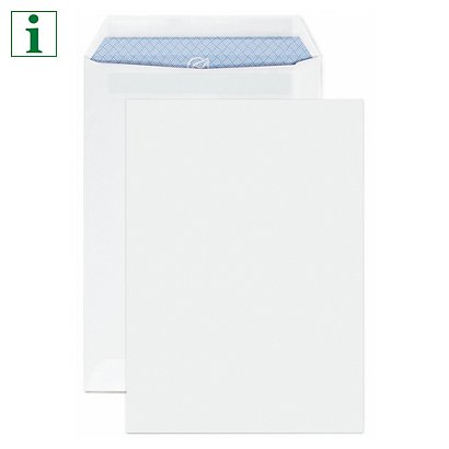 Self-seal white envelopes, C5, 229x162mm, pack of 500 - 1