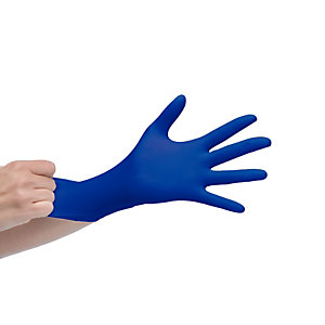 Sensiflex Deep Blue guantes de nitrilo talla M, caja de 100 unidades