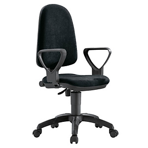 Sepoint Sedia operativa Star, Microfibra 100% poliestere, Nero Sepoint Sedia operativa Star, Microfibra 100% poliestere, Nero