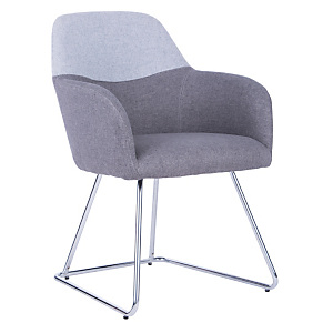 SERENA GROUP Silla de recepción Austin, color gris SERENA GROUP Silla de recepción Austin, color gris