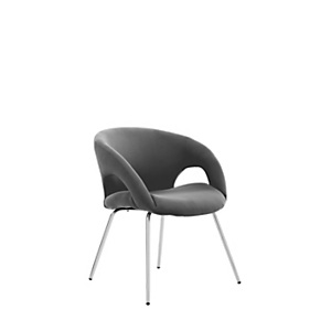 SERENA GROUP Silla de recepción Pensacola, color gris SERENA GROUP Silla de recepción Pensacola, color gris
