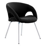 SERENA GROUP Silla de recepción Pensacola, color negro SERENA GROUP Silla de recepción Pensacola, color negro