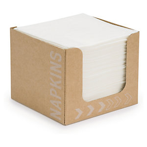 Serviette blanche en boîte distributrice Duni