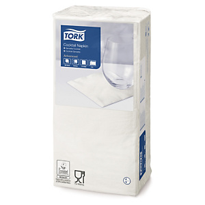 Serviette Tork blanche