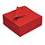 Serviettes de table jetables aspect tissu 40 x 40 cm Rouge - Lot de 50 - 1