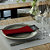 Serviettes de table non tissé Dinner Linstyle® Tork, pliage 1/8, coloris bordeaux, le colis de 50 - 2