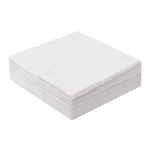 Serviettes de table en papier Lucart, coloris blanc, le colis de 2400