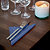 Serviettes de table en papier Lunch Tork, coloris bleu océan, le colis de 200 - 2