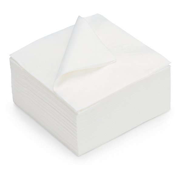 Servilletas blancas papel Tissue 1 capa 30x30cm - 3