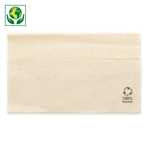 Servilletas papel recicladas Tissue color natural