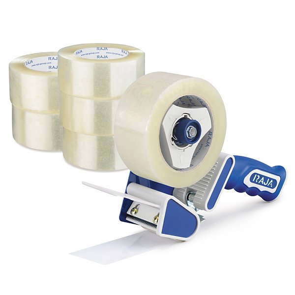Set Low-noise PP Packband RAJATAPE transparent 36 Rollen - 4