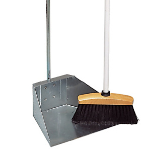 Set pelle à déchets galvanisé + balai Set pelle à déchets galvanisé + balai