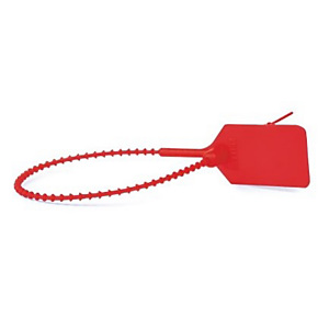 Set van 10 beschermende zegeldraden voor defibrillatorkast - clinix- rood